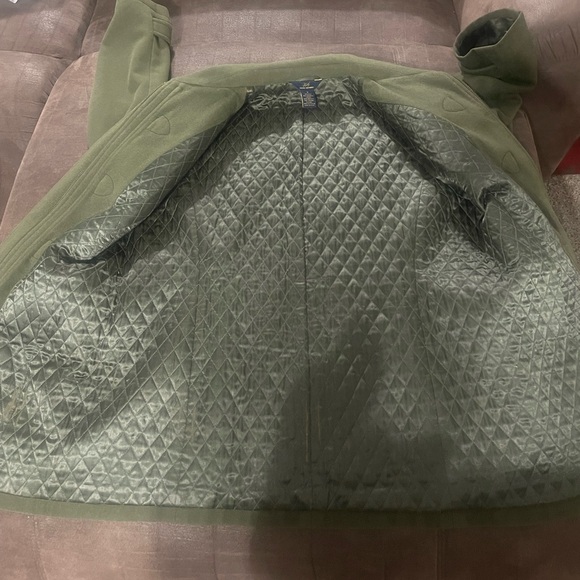 Brooks Brothers Women's Wool Cashmere Blend Toggle Button Lined Green Coat Sz 12 - Picture 8 of 8